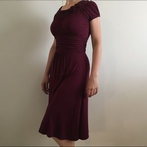 Burgundy dress
